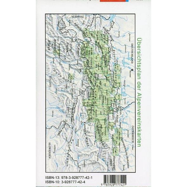 DAV Alpenvereinskarte 30/4 Ötztaler Alpen - Nauderer Berge 1 : 25 000 - Wanderkarte