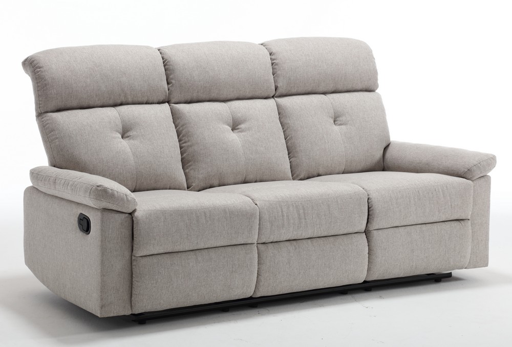 Happy Home Happyhome Polstergarnitur 3tlg. mit 5 Relaxfunktionen HSP95-BEI beige