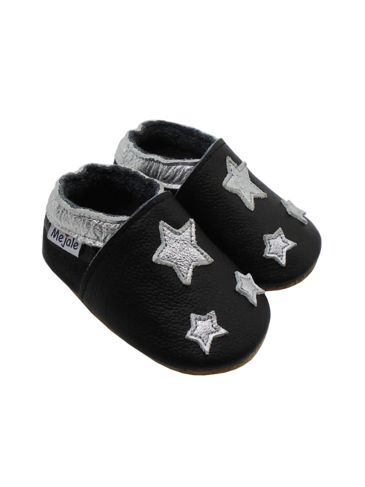 Yalion Baby Krabbelschuhe in Sterne Schwarz günstig kaufen 25/26