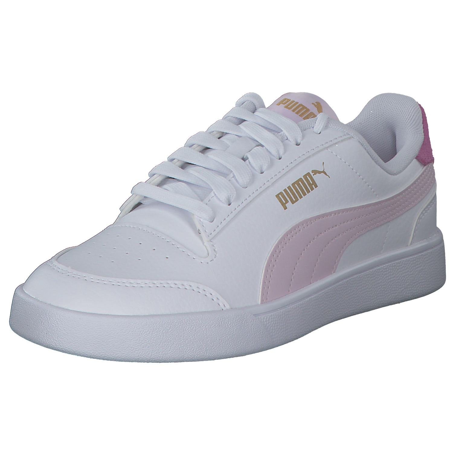 Puma Shuffle 309668 W, Sneakers Low, Damen, white/lavender/fog