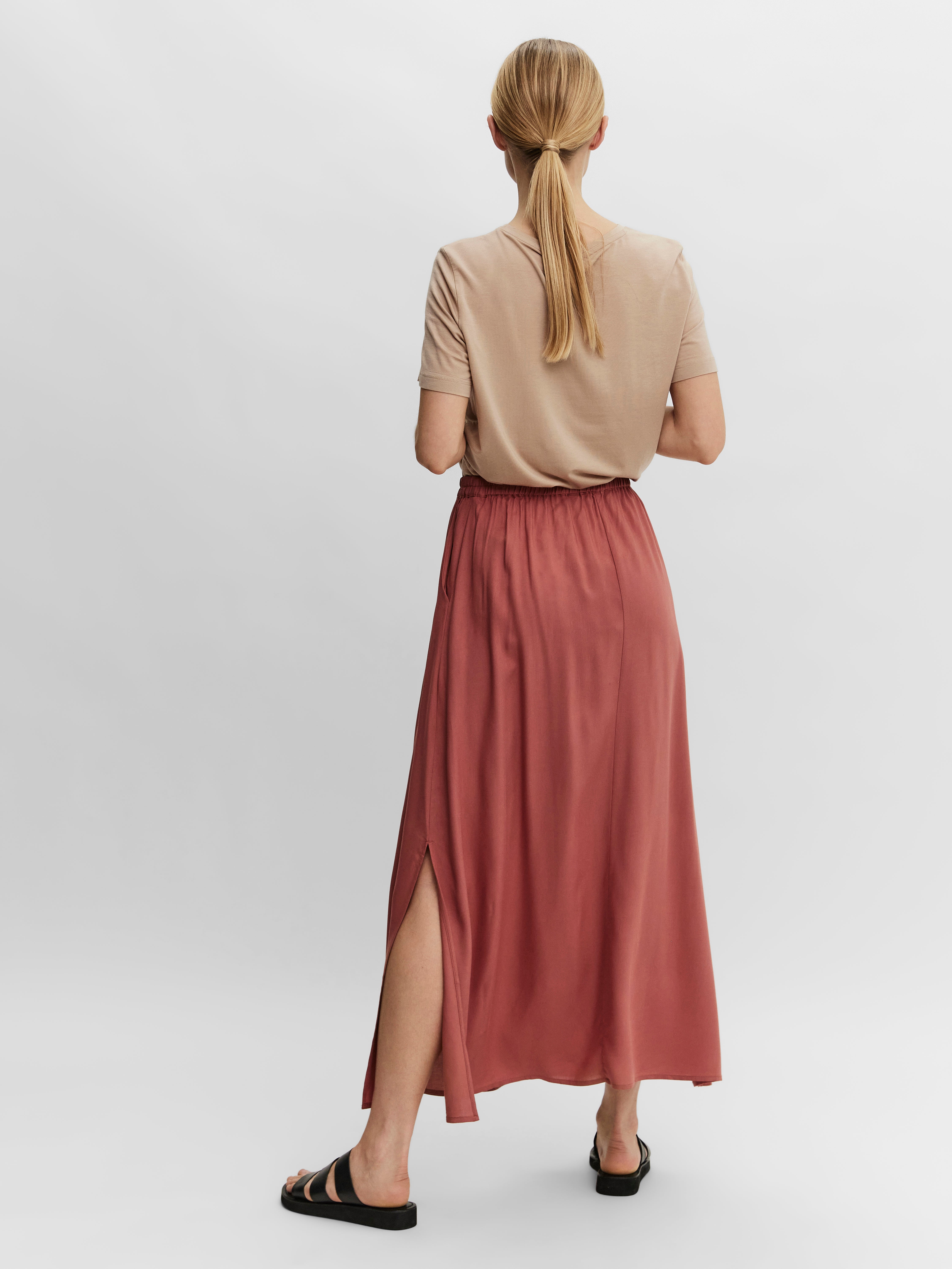 VMEASY Hohe Taille Langer Rock