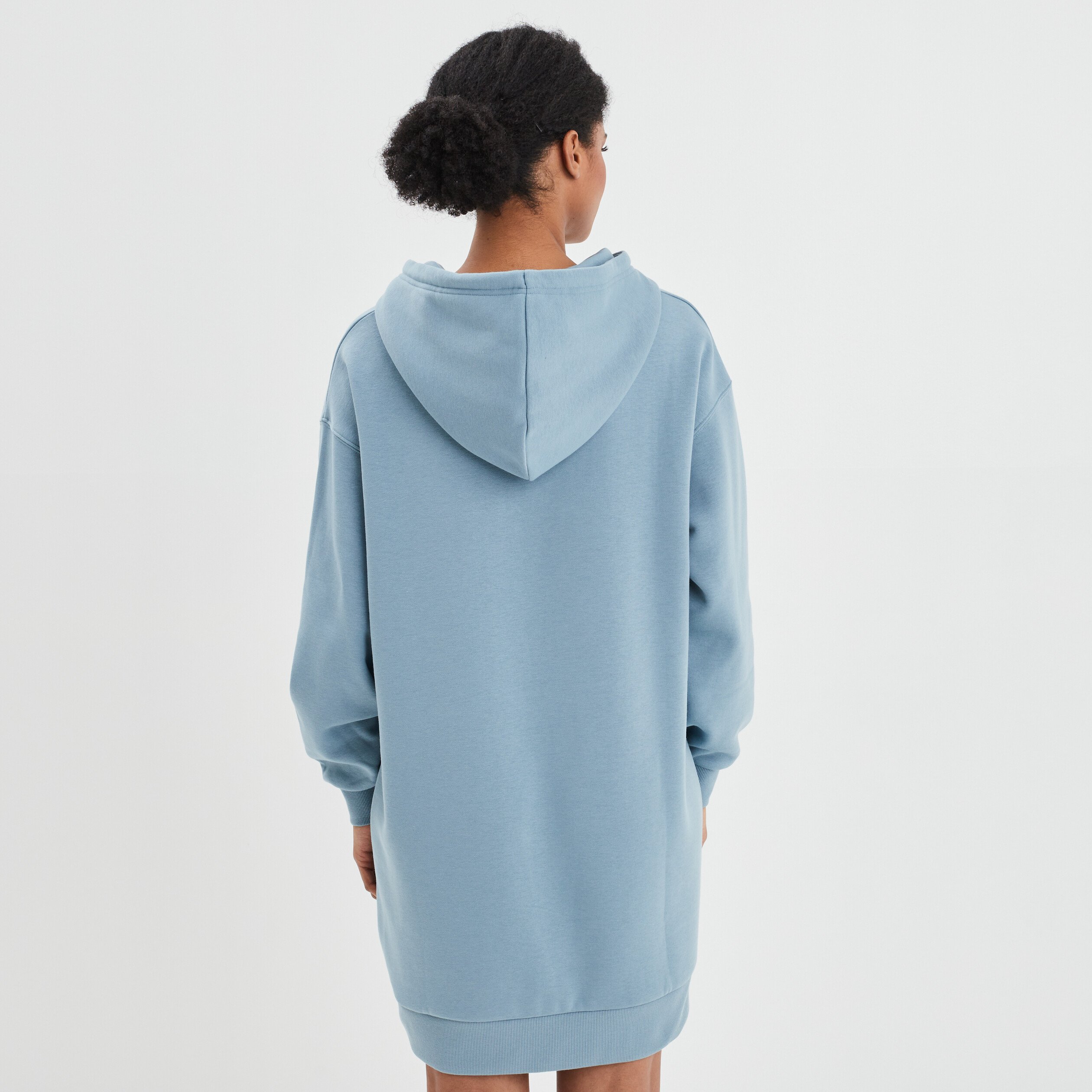 Robe sweat à capuche gris femme | La Halle