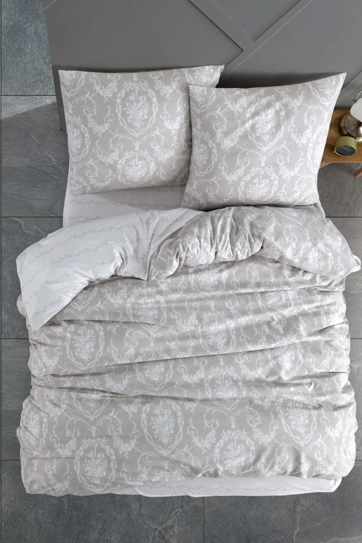 Nordqueen  Ranforce Doppelbett, 100 % Baumwolle, mit Reißverschluss, Bettbezug (200 x 200), Kissenbezug (80 x 80) mit Reißverschluss