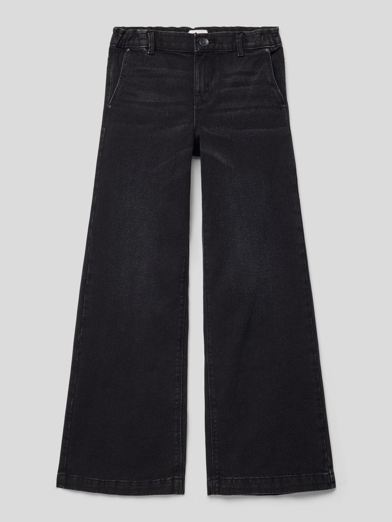Jeans mit französischen Eingrifftaschen Modell 'COMET' in schwarz