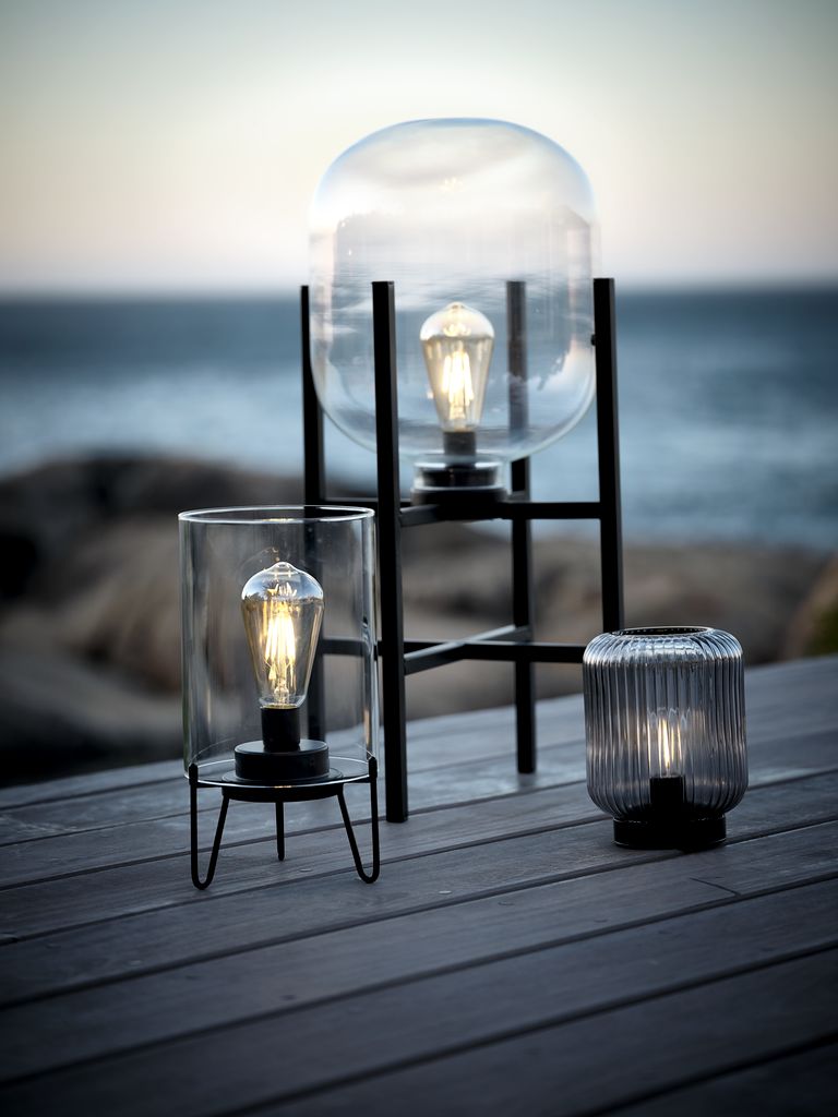SIMMA Lampa akumulatorowa SIMMA Ø13xW17cm szara