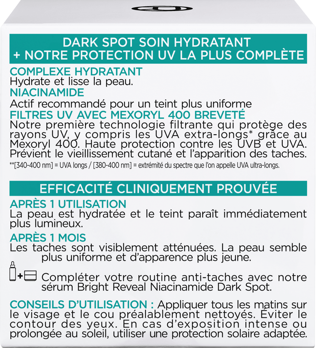 Feuchtigkeitscreme Bright Reveal Niacinamid+Mexoryl LSF 50, 50 ml