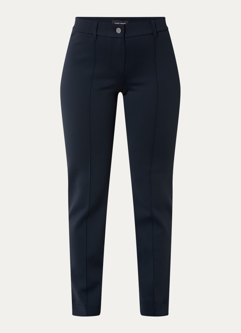 Gerry Weber  High waist slim fit pantalon met steekzakken