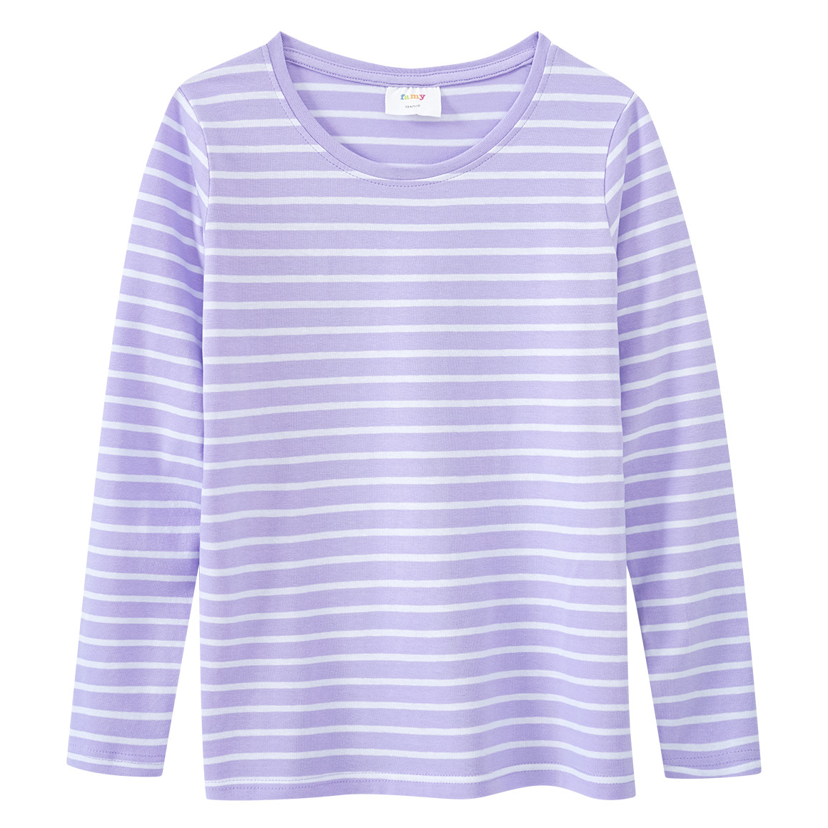 2 Mädchen Langarmshirts im Basic-Style
