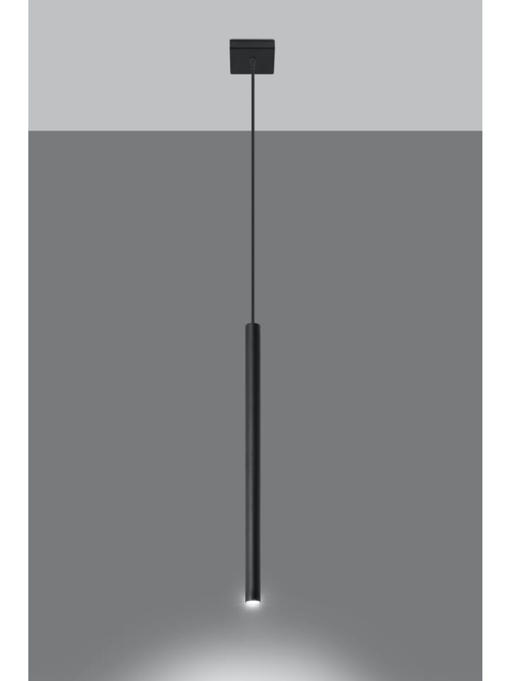 Nice Lamps Hängeleuchte FIDEUS 1in Schwarz stahl modern loft lampe 1xG9 LED NICE LAMPS günstig kaufen onesize