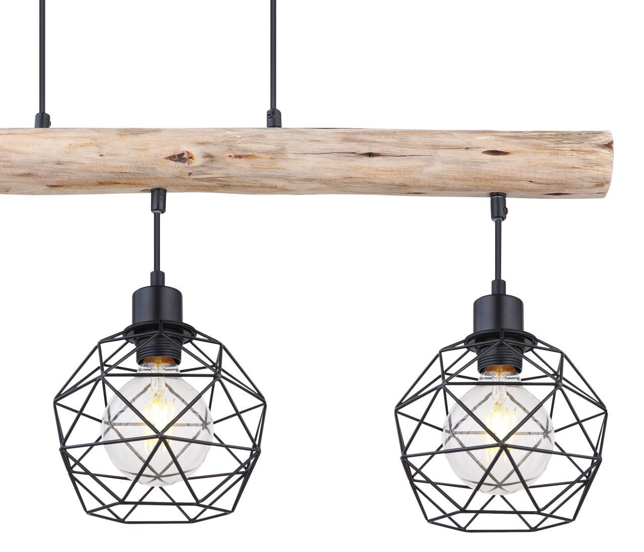 Globo Lighting - THEODOR - Hängeleuchte Metall schwarz matt, 3x E27