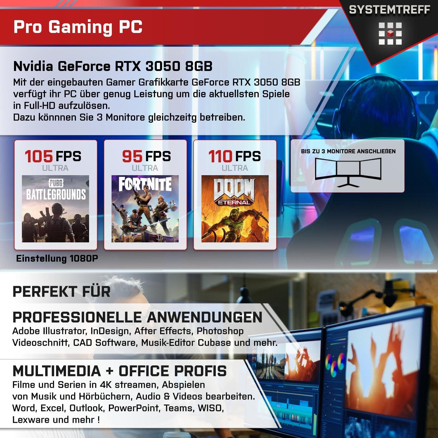 SYSTEMTREFF Gaming-PC-Komplettsystem (27