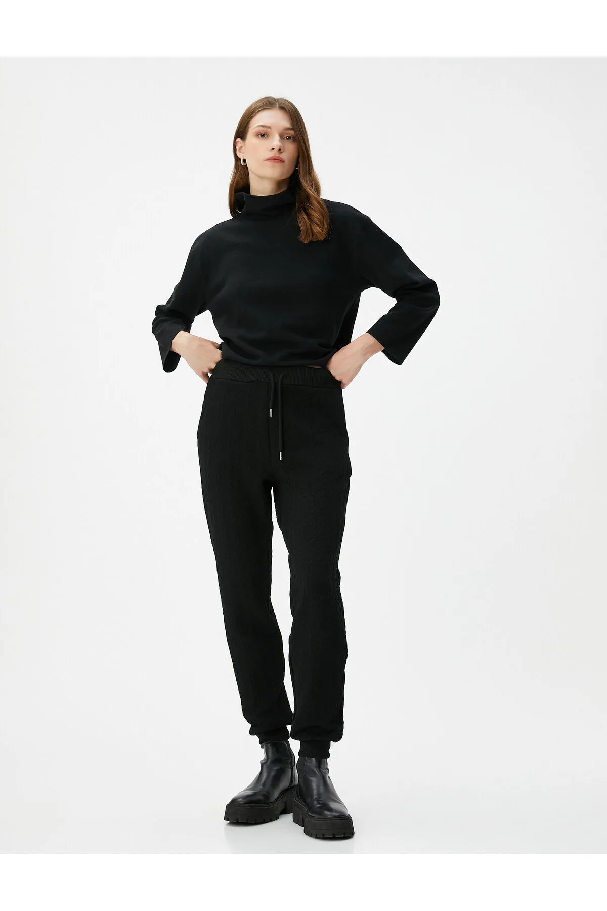 Koton  Jogger-Jogginghose mit strukturierter Taille und Tasche