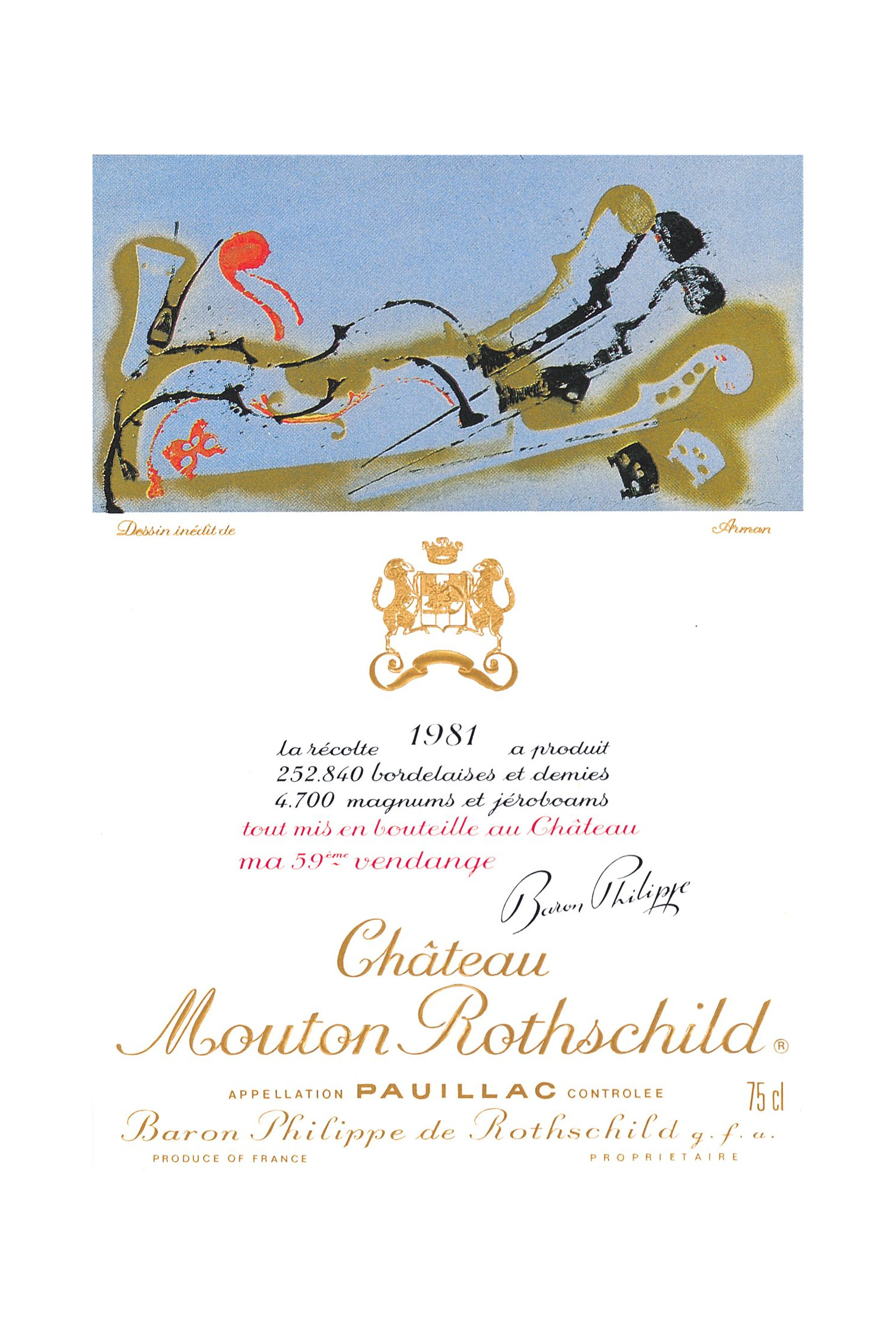 Château Mouton Rothschild 1981, Pauillac