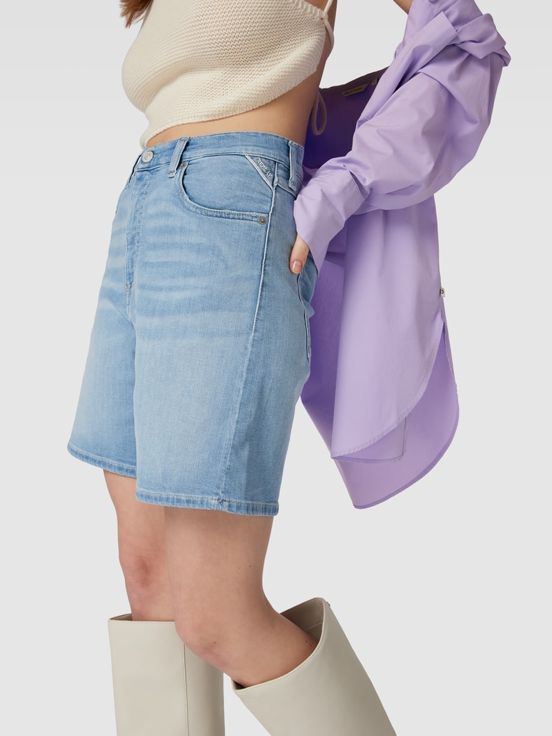 Jeansshorts aus reiner Baumwolle Modell 'SHIRBEY' in hellblau