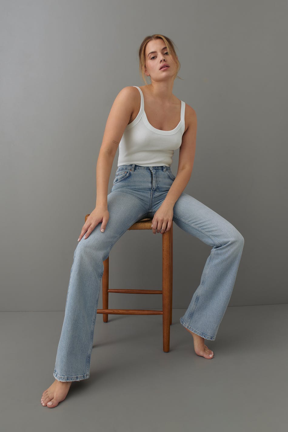 Full length flare jeans