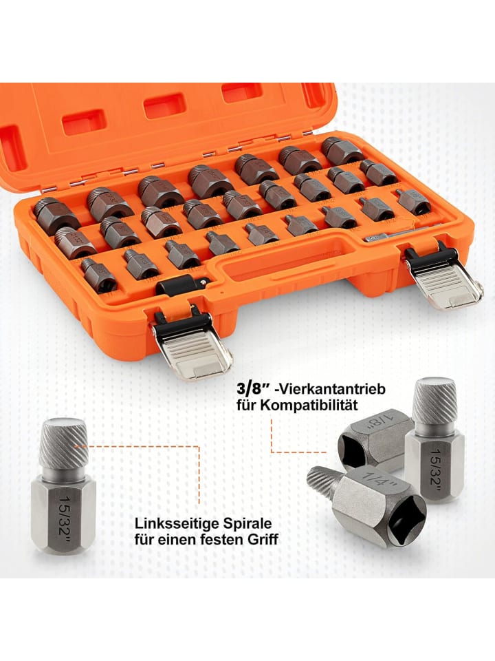 COSTWAY 27 tlg. Set Schraubenausdreher Set in Orange günstig kaufen onesize
