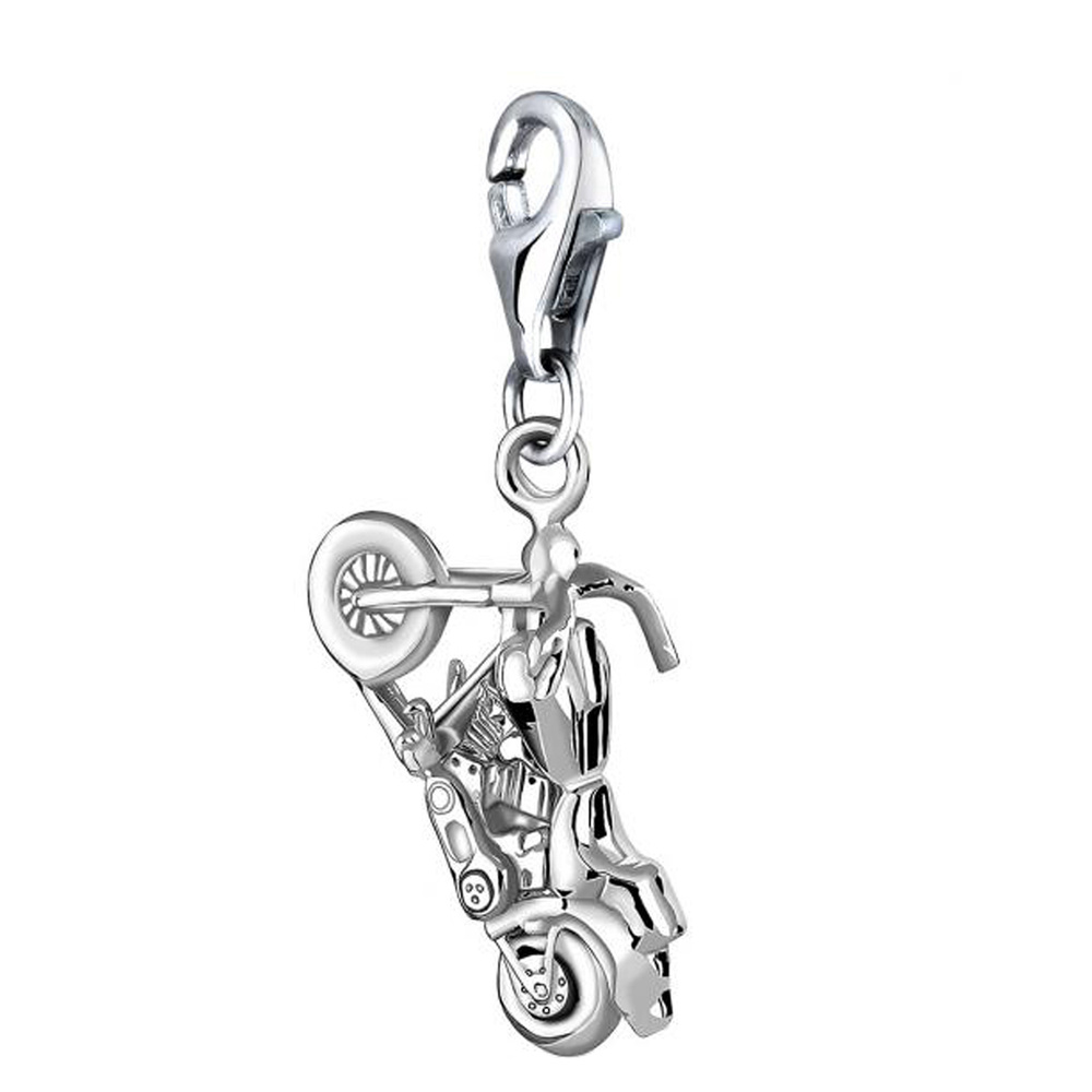 Nenalina Nenalina Amulette Big Bike-Anhänger Motorrad Cross 925er Silber Pendentif