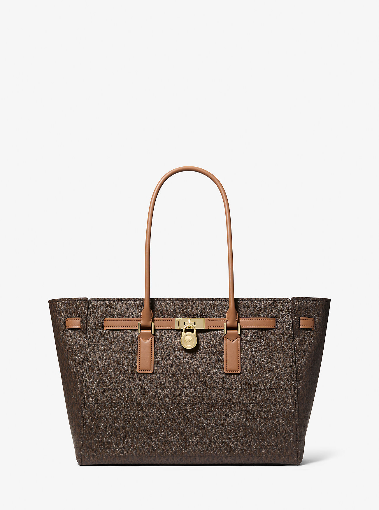 Hamilton Moderne Stor Toteveske med Signaturlogo - BRN/ACORN