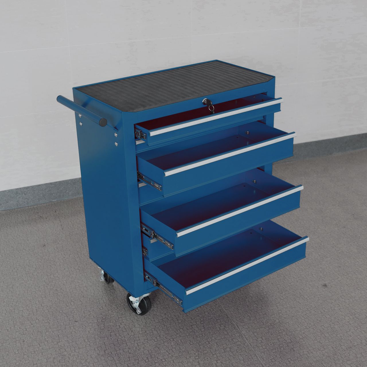 Tech Craft Tech Craft Werkstattwagen, blau, 7 Schubladen, ca. 62 x 33 x 78 cm