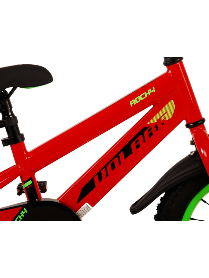 Volare Kinderfahrrad Rocky für Jungen 14 Zoll Kinderrad in Rot Fahrrad 4 Jahre günstig kaufen onesize
