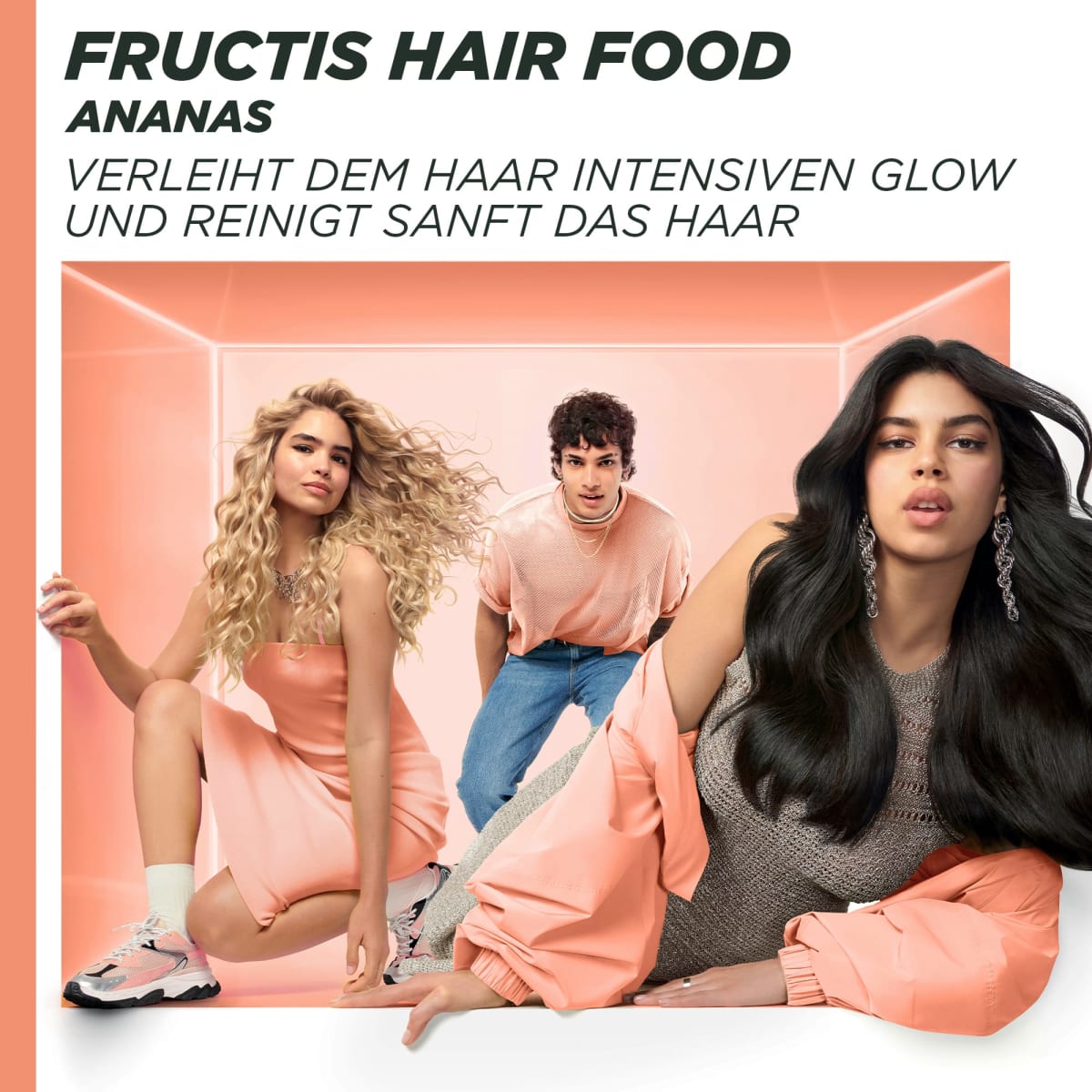 Haarkur Ananas Hair Food 3in1 Maske, 400 ml