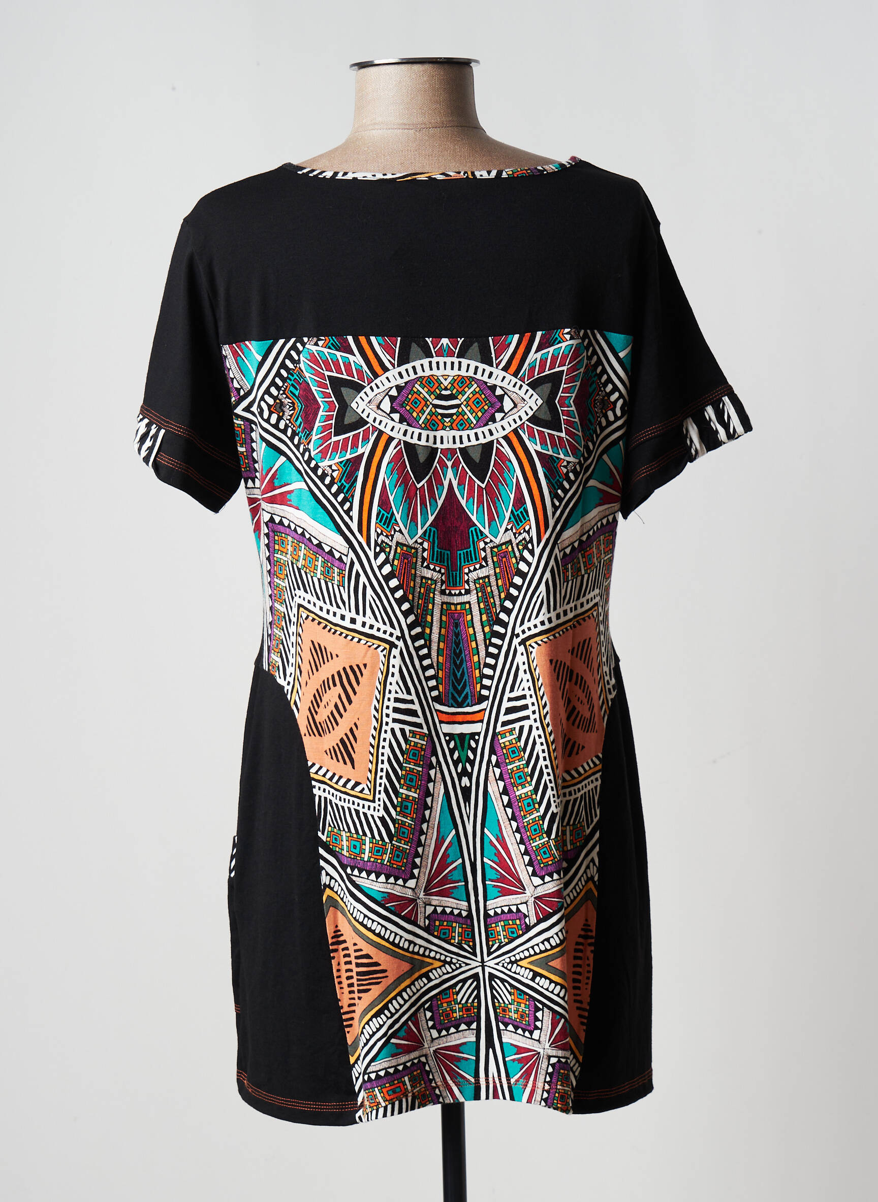 S Quise Tuniquemanchecourte Femme couleur noir