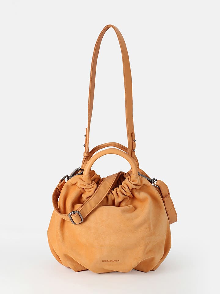 FREDs BRUDER Leder-Henkeltasche in Orange - (B)27 x (H)25 x (T)9 cm günstig kaufen onesize
