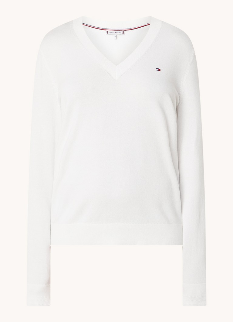 Tommy Hilfiger megztinis su siuvinėtu logotipu.