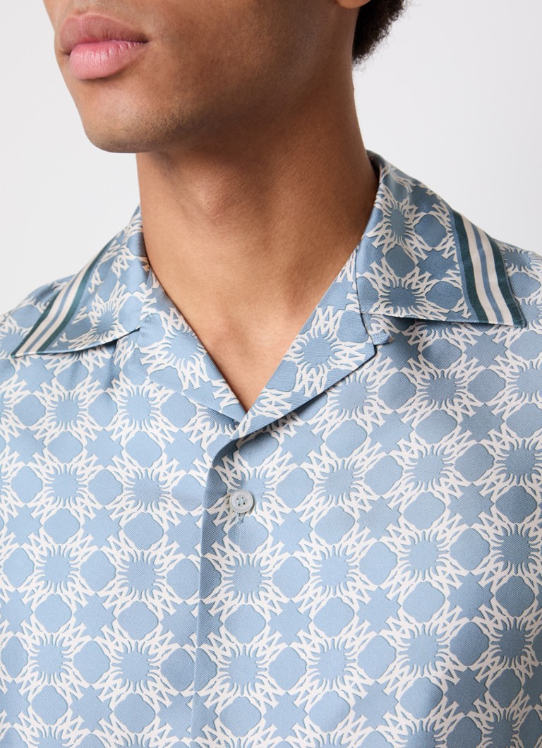 AMIRI  Regular fit overhemd van zijde met logoprint
