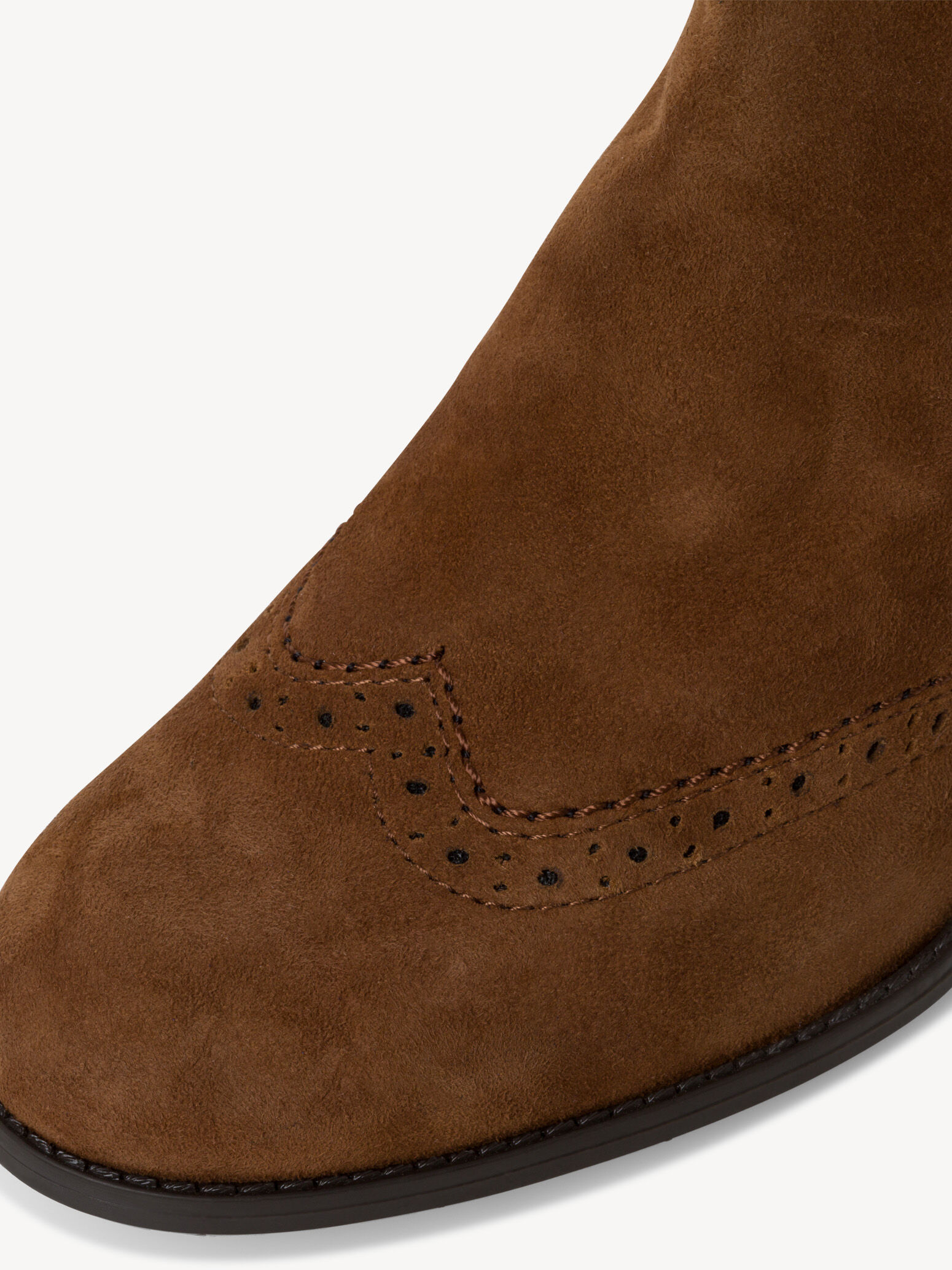 Bottine Chelsea en cuir - marron
