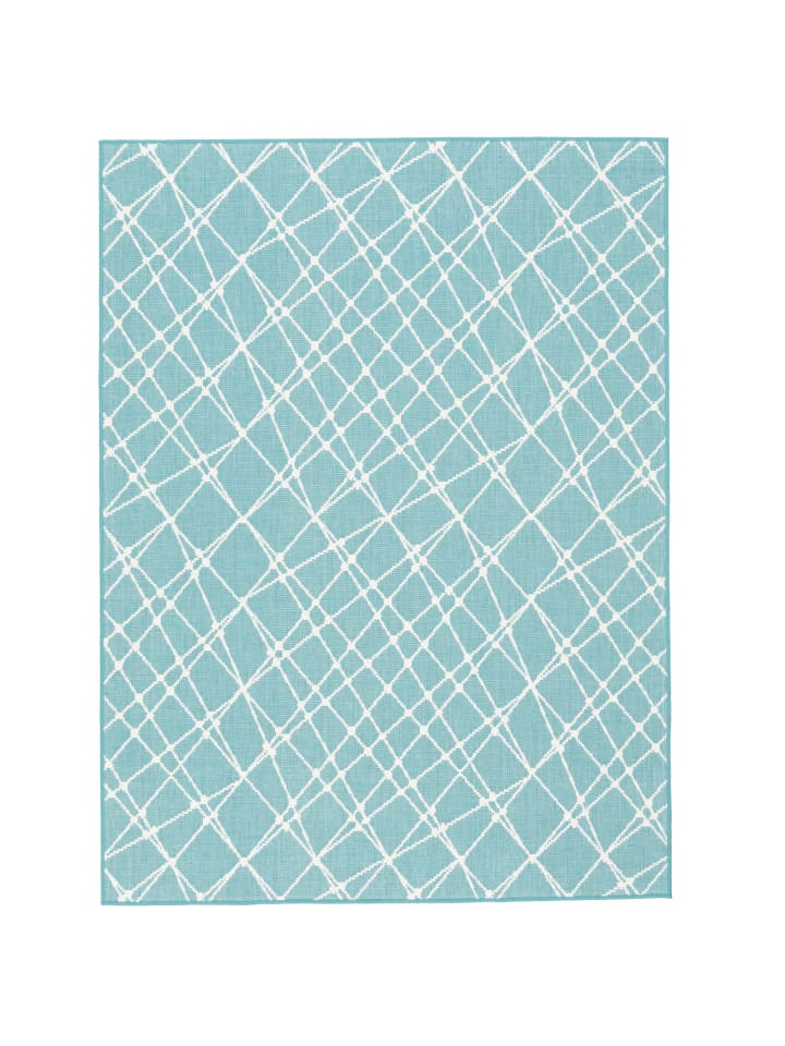 Pergamon In- und Outdoor Teppich Beidseitig Cape Cod Streifen in Mintgrün günstig kaufen