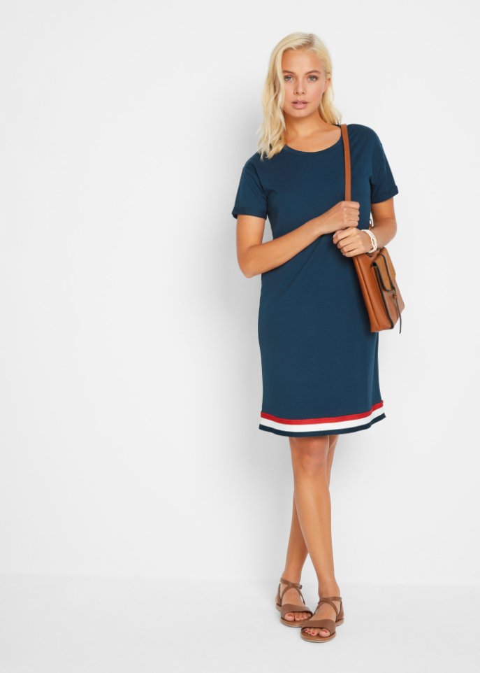Jerseykleid, Kurzarm