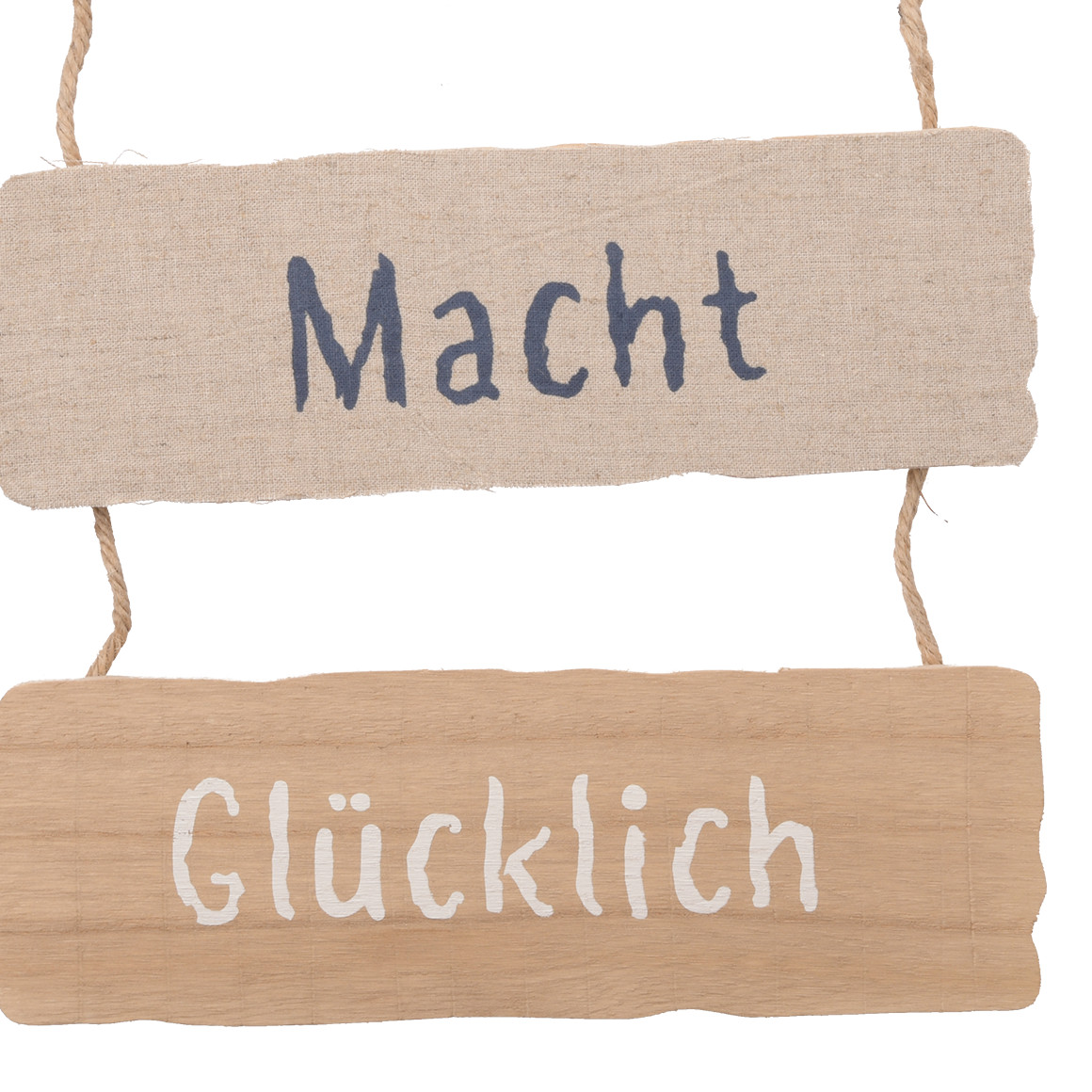 Dekohänger mit Schriftzug