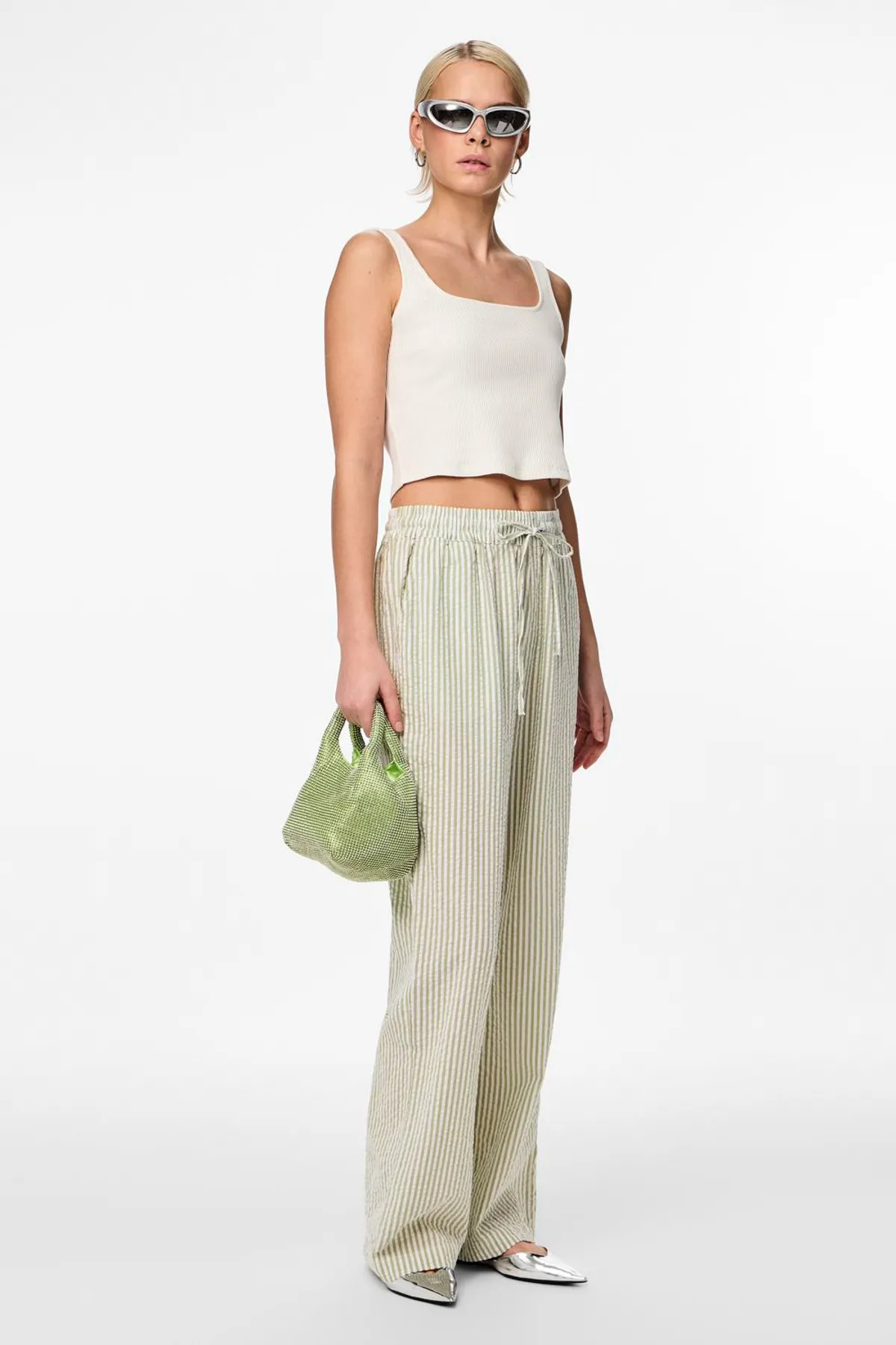 PIECES  PCSALLY HW LOOSE STRING PANT NOOS