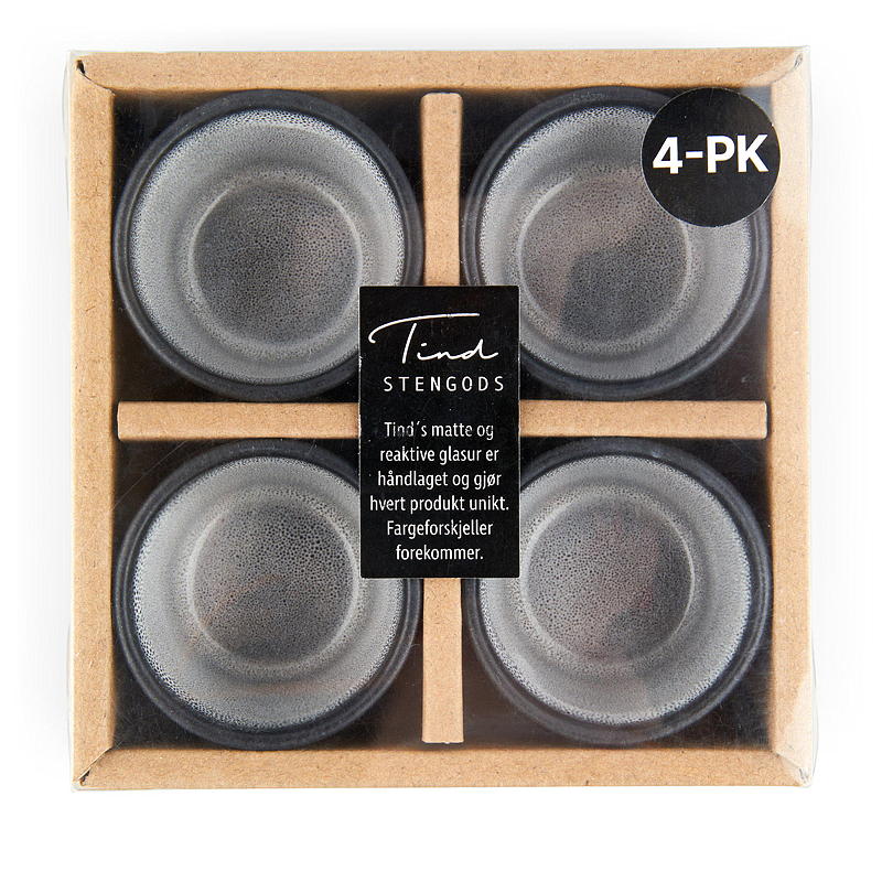 Cuisine Eggeglass Tind 4-pk grå