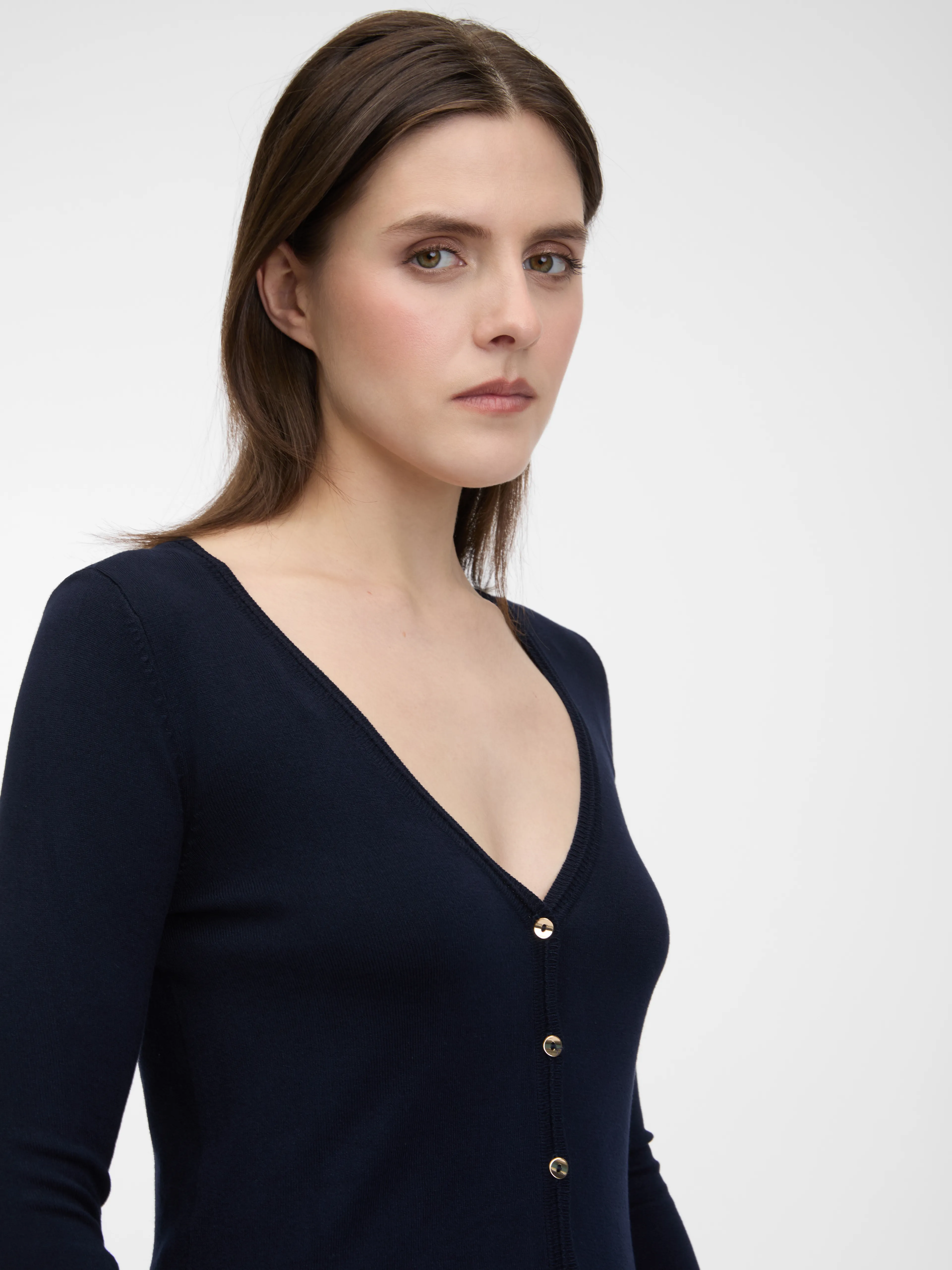 Dunkelblaue Damen Strickjacke ORSAY