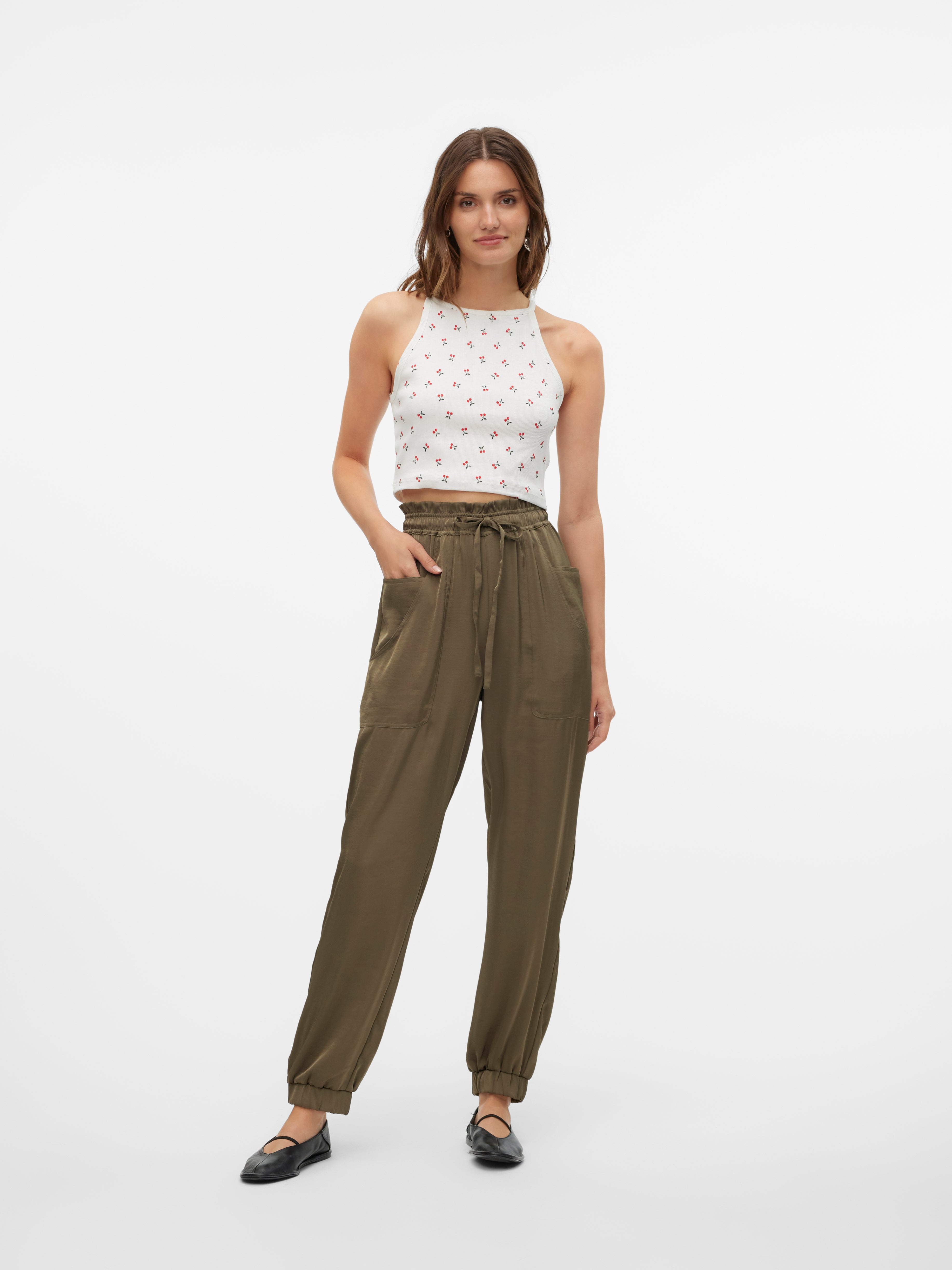 VMMARYS Hohe Taille Hose