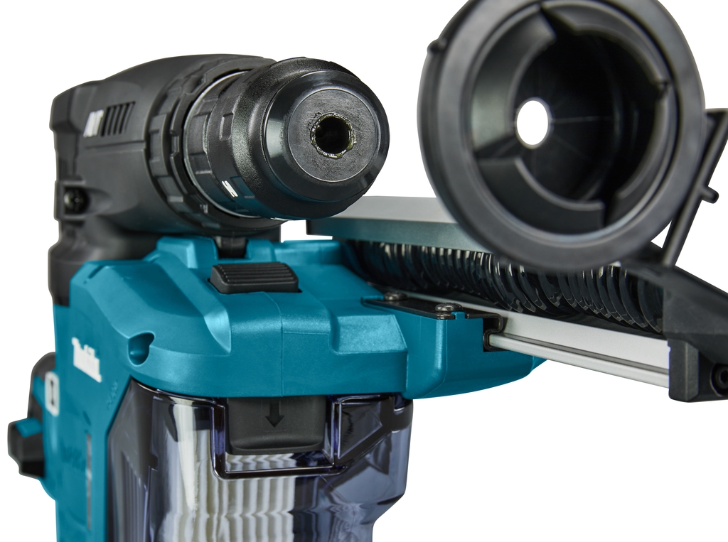 Ciocan combinat SDS-Plus Makita HR009GZ02 cu extracție a prafului 40V Max fără baterii și încărcător