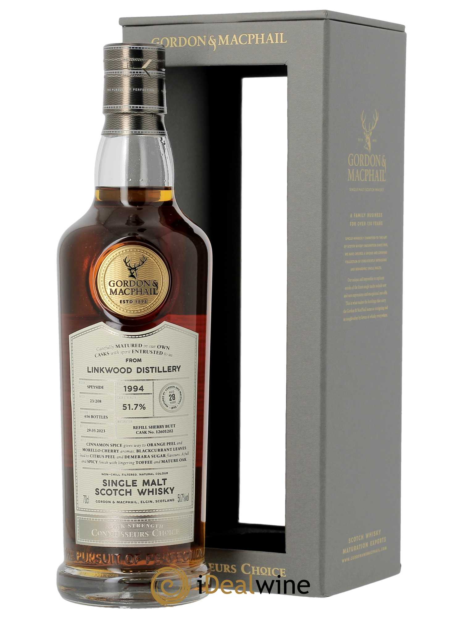 Whisky Linkwood 27 ans Gordon & Macphail  1994 - Lot de 1 Bouteille
