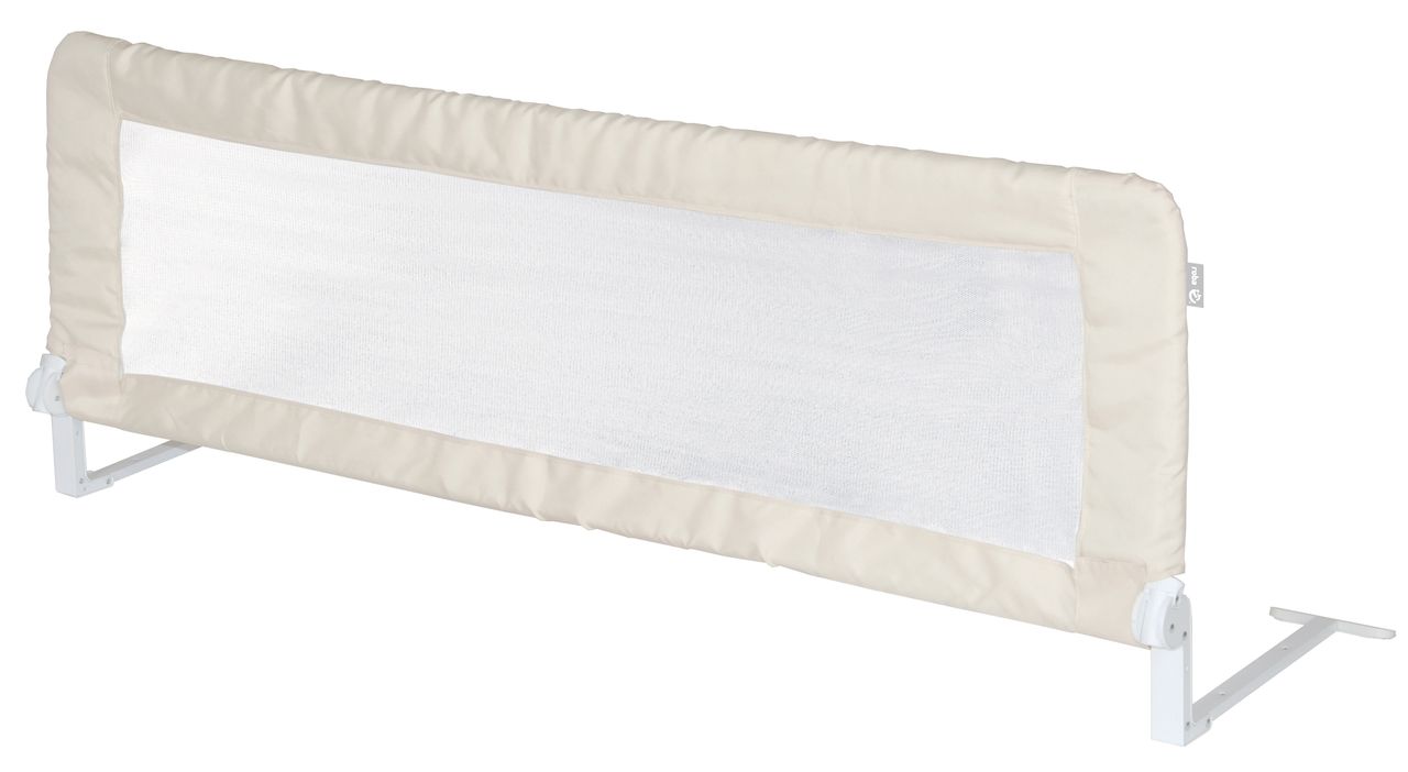 Roba Bettschutzgitter 'Klipp-Klapp', klappbar, für Babys & Kinder, Rausfallschutz 150cm, beige