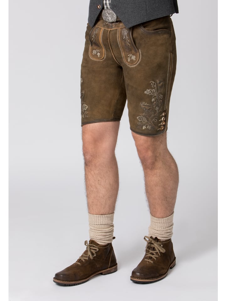 Stockerpoint Stockerpoint Trachtenlederhose Bastian in havanna gespeckt günstig kaufen