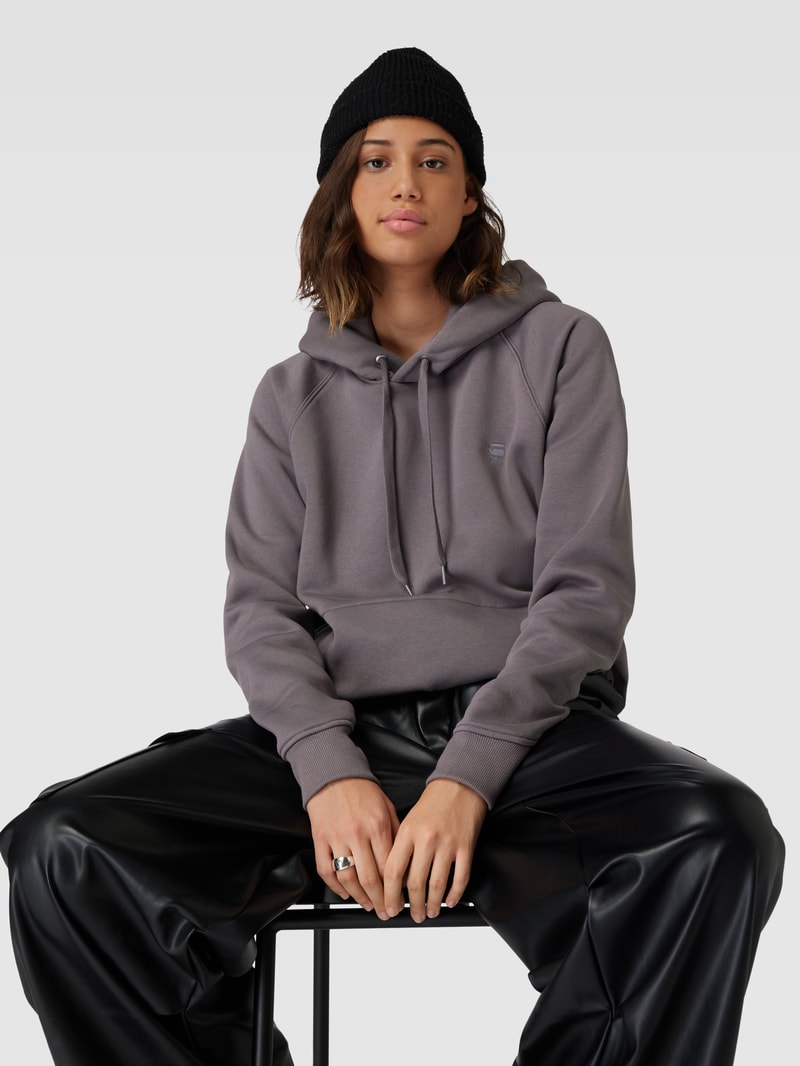 Hoodie mit Label-Stitching Modell 'Premium core 2.0' in schlamm