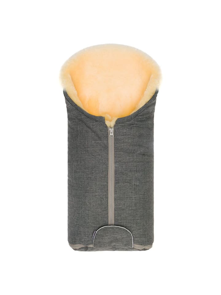 Zamboo Universal Lammfell-Fußsack für Babyschale & Babywanne in grau günstig kaufen onesize