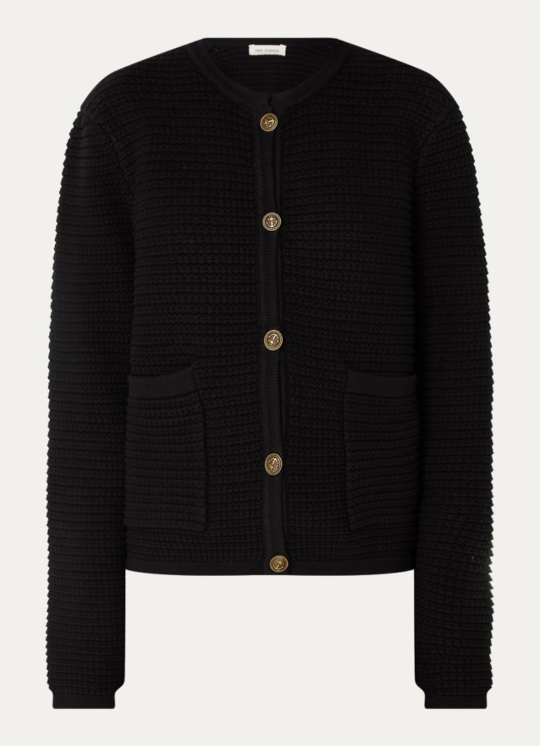Cardigan gros tricotat de Sofie Schnoor, cu buzunare aplicate.