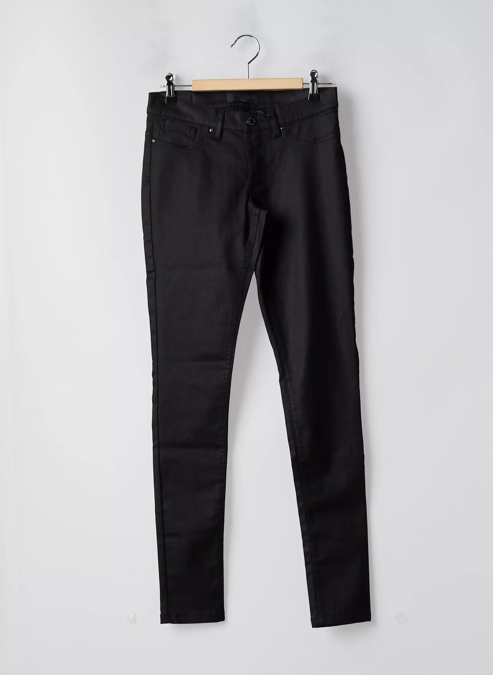 Ikks Pantalons Slim Femme couleur noir