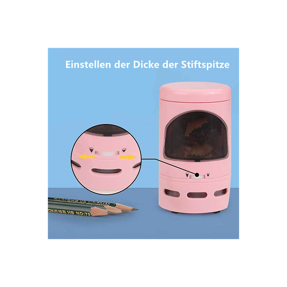 Desktop-Mini-Staubsauger Bleistiftspitzer Lernwerkzeuge für Kinder Automatischer Mini-Bleistiftspitzer für den Desktop