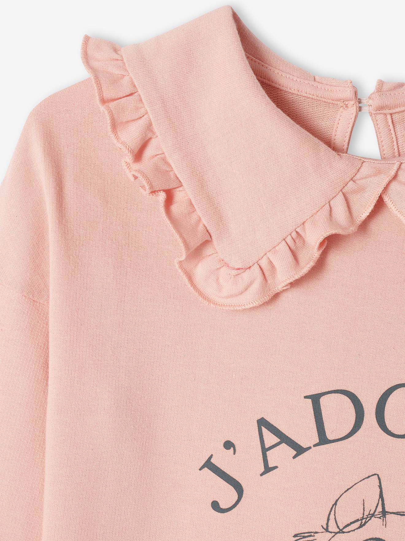 Sweat fille DS® Marie Les Aristochats vieux rose