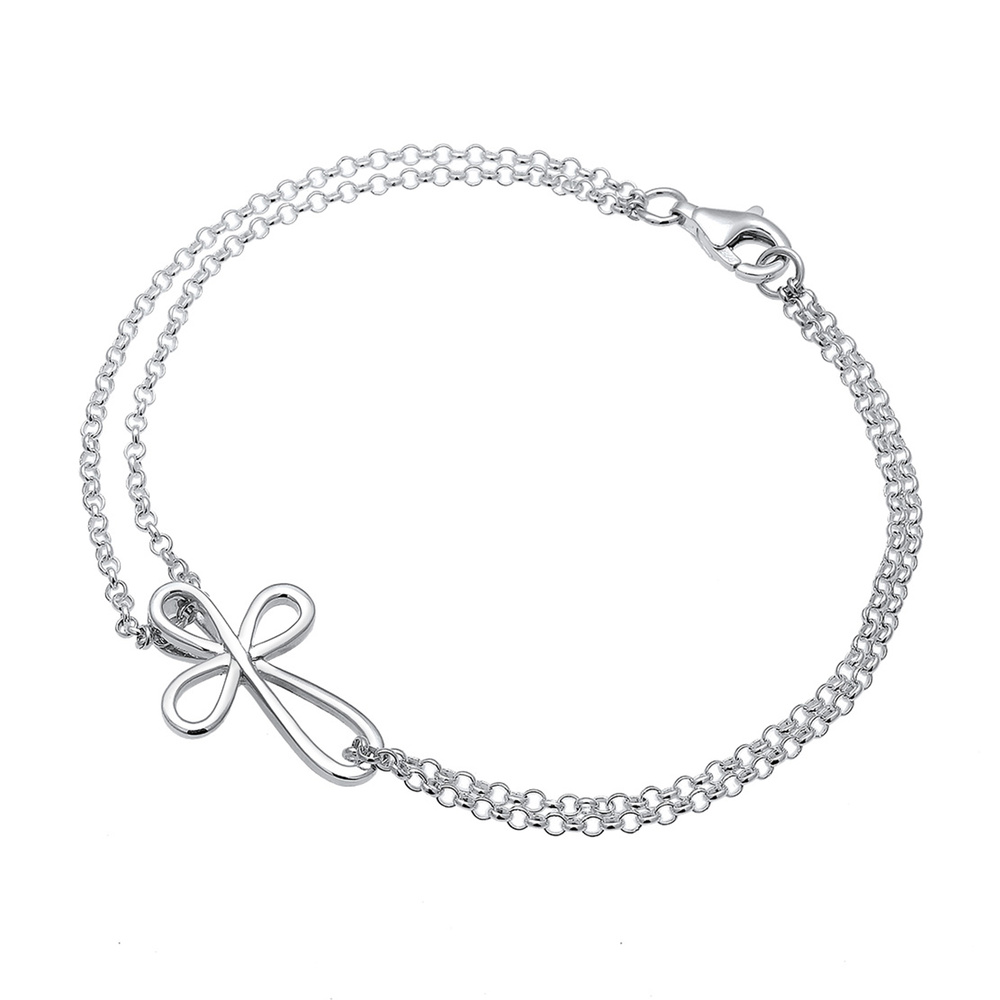 Elli Elli Bracelet Femme Pendentif de la Croix des en Argent Sterling 925 Bracelet