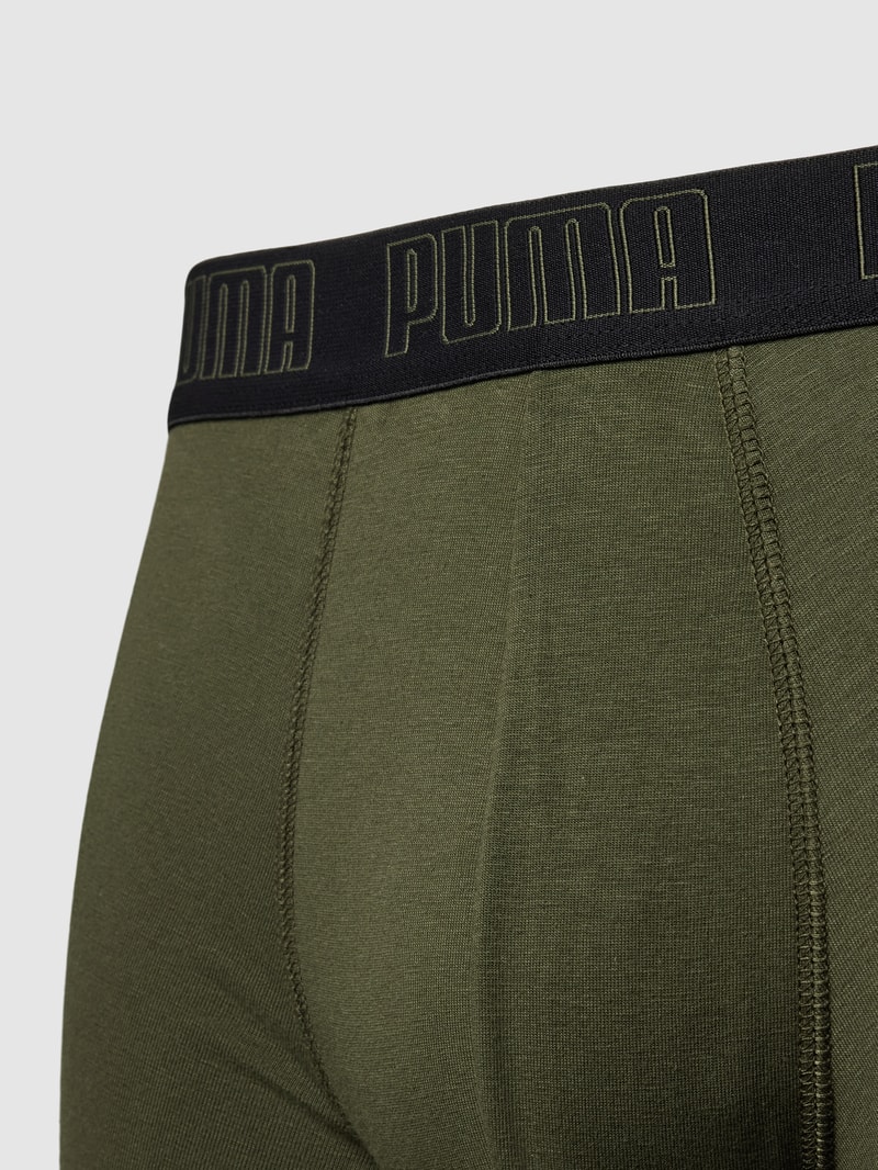 Trunks mit Label-Stitching im 2er-Pack in olivgrün