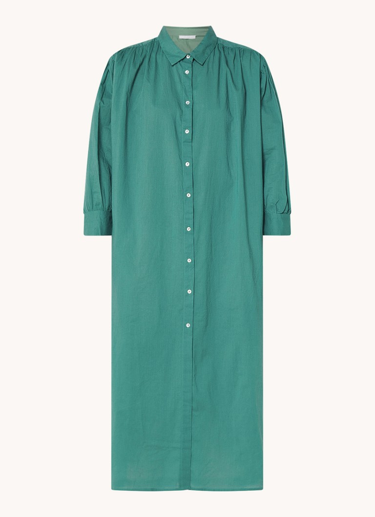 Robe-chemise midi by-bar avec détail plissé